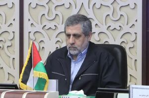 عکس/ دیوارنوشته‌ای در غزه برای قدردانی از شهید "حاج رمضان"