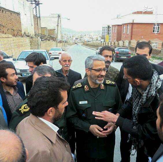 سردار غیب پرور در میان سیل‌زدگان «ماژین»