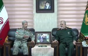 دیدار فرماندهان سپاه پاسداران و ارتش