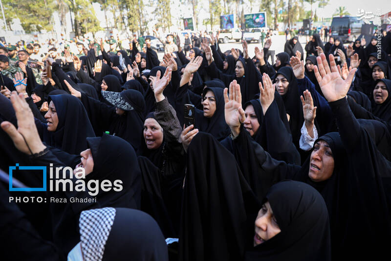 عکس/ استقبال از پیکر سردار شهید غلامحسین غیب پرور