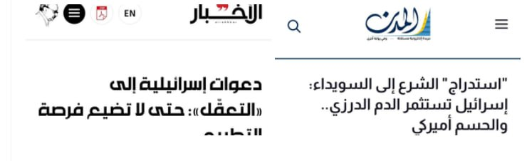 پشتپرده حمایت اسرائیل از دروزیهای سوریه