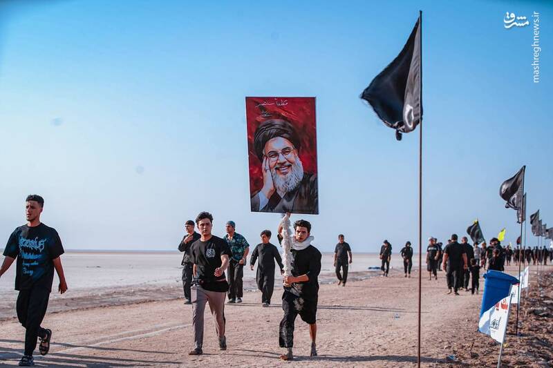 تصاویری از آغاز پیاده‌روی اربعین در گرمای ۴۸ درجه