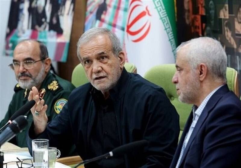 رئيس،پزشكيان،دشمن،جمهور،جنگ،مهاجران،ساماندهي،رسيدگي،تصريح،تل ...