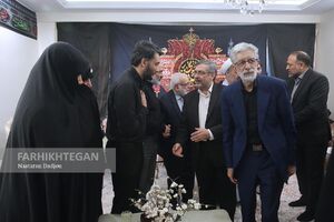 عکس / دیدار حداد عادل با خانواده شهید دکتر طهرانچی