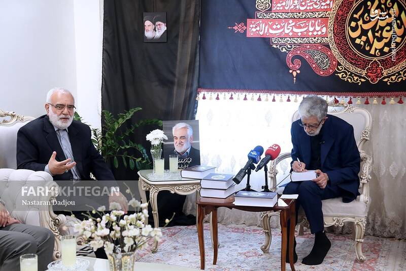عکس / دیدار حداد عادل با خانواده شهید دکتر طهرانچی 19