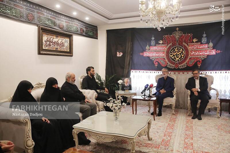 عکس / دیدار حداد عادل با خانواده شهید دکتر طهرانچی 16