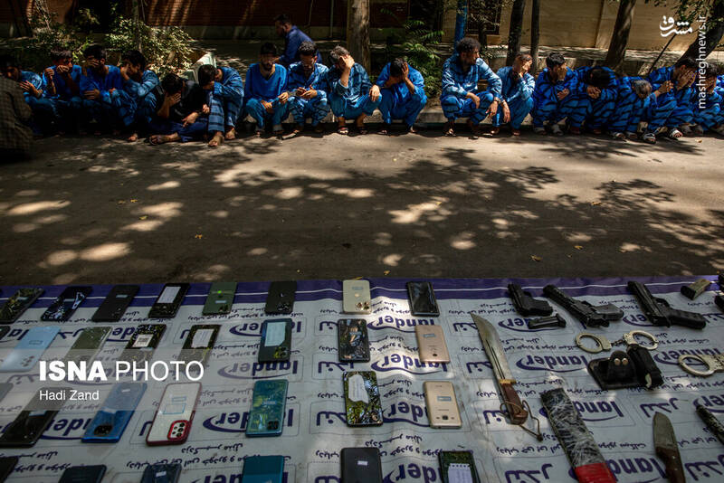 عکس / دستگیری سارقان خشن تهران 9