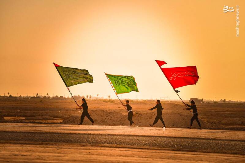 عکس/ قدم قدم تا خدا حرم حسین کربلا