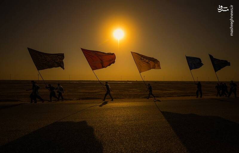 عکس/ قدم قدم تا خدا حرم حسین کربلا