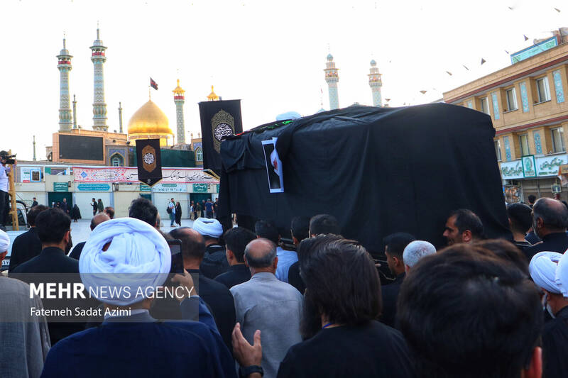 تشییع مرحوم آیت الله نعیم آبادی در قم