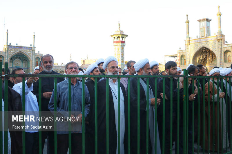 تشییع مرحوم آیت الله نعیم آبادی در قم