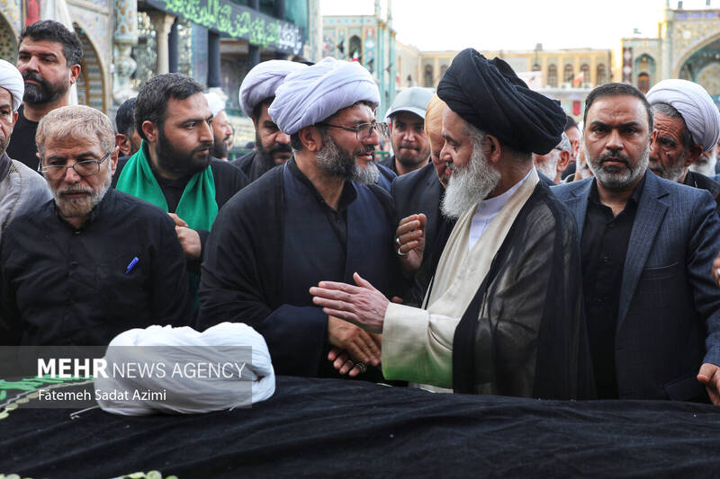 تشییع مرحوم آیت الله نعیم آبادی در قم