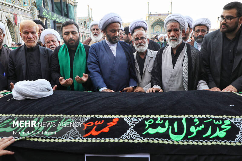 تشییع مرحوم آیت الله نعیم آبادی در قم