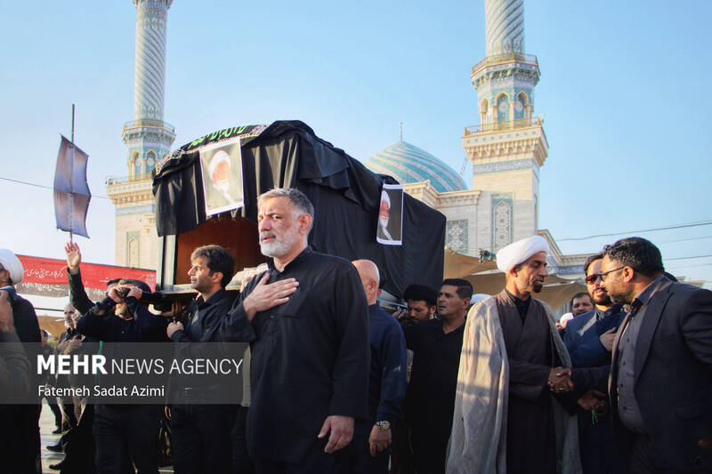 تشییع مرحوم آیت الله نعیم آبادی در قم