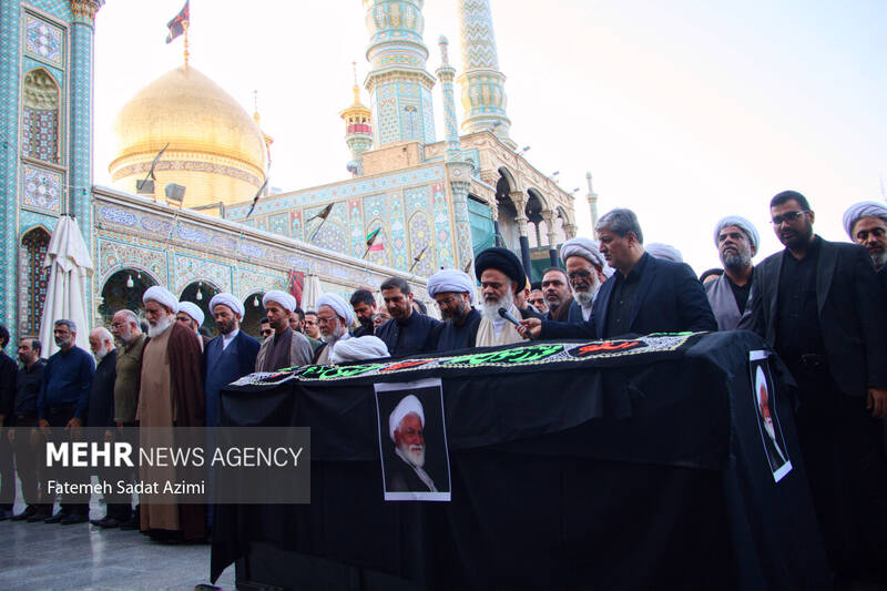 تشییع مرحوم آیت الله نعیم آبادی در قم