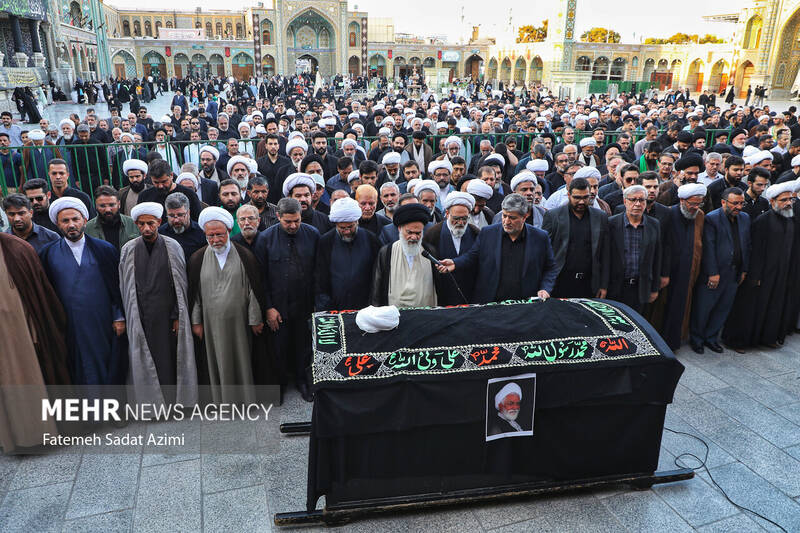 تشییع مرحوم آیت الله نعیم آبادی در قم