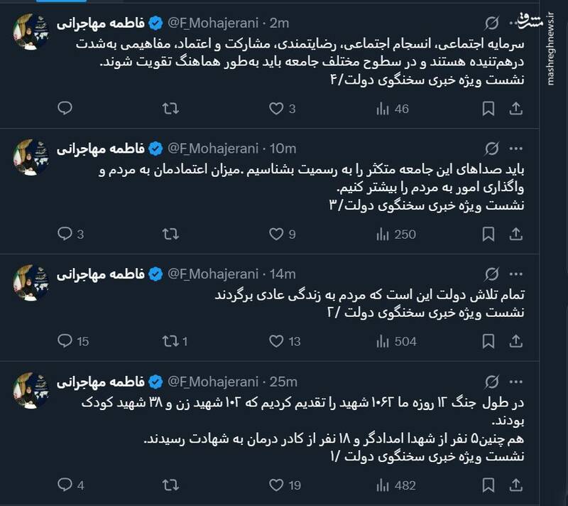 سخنگوی دولت: باید صداهای جامعه متکثر را به رسمیت بشناسیم