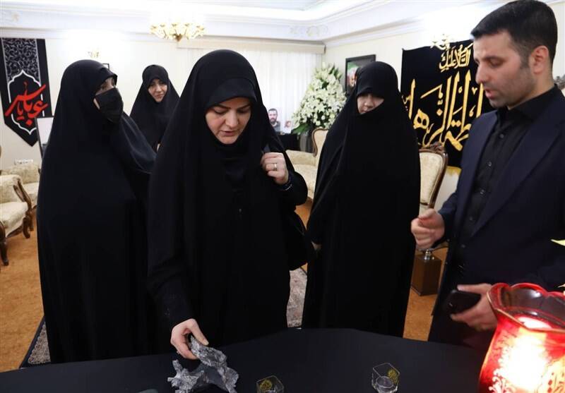 دیدار دختر رئیس جمهور با خانواده سپهبد شهید سلامی + عکس 5