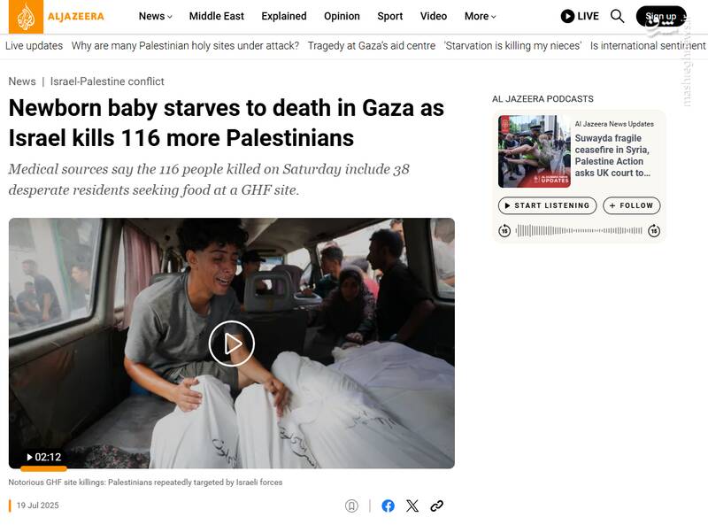 جولان سوءتغذیه کشنده در غزه/