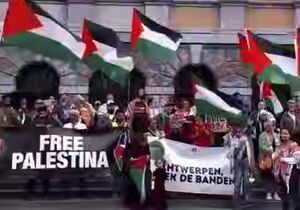 تظاهرات همبستگی با فلسطین در بلژیک