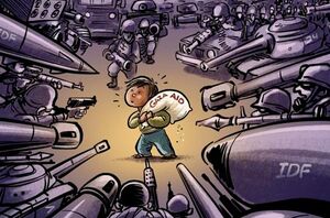 کاریکاتور/ کشتار در سایه گرسنگی