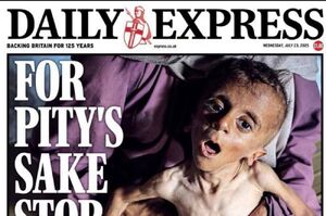 عکسی از غزه برروی جلد مجله دیلی اکسپرس