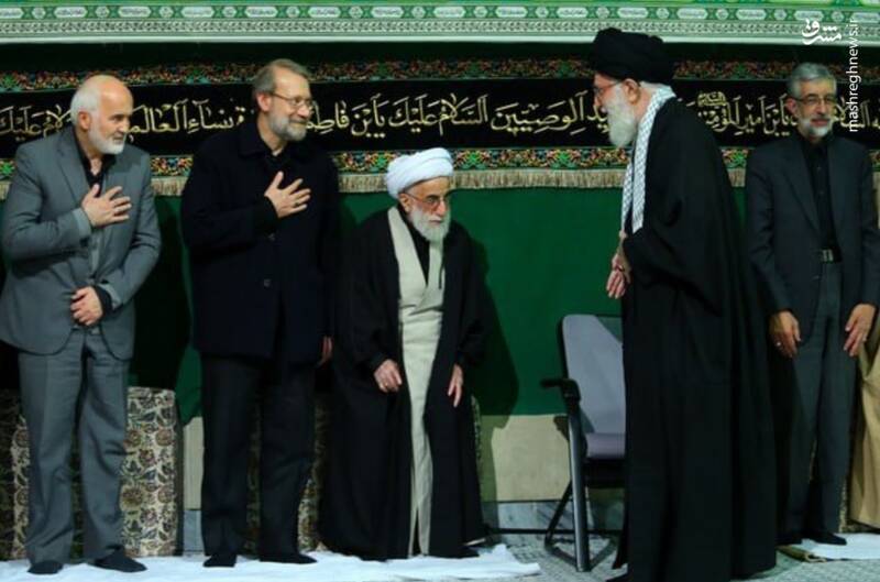 احمد توکلی در مراسم عزاداری محرم در بیت رهبری احمد توکلی در مراسم عزاداری محرم در بیت رهبری