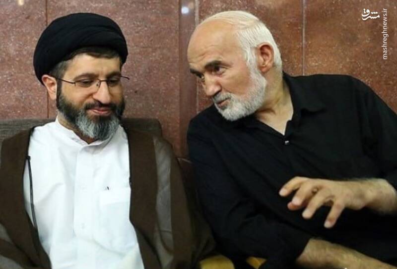 احمد توکلی و حجت الاسلام سید مسعود خامنه ای احمد توکلی و حجت الاسلام سید مسعود خامنه ای