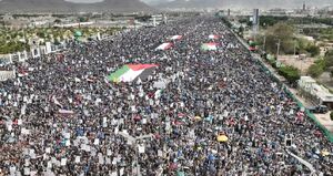 راهپیمایی میلیونی بی‌سابقه در یمن در حمایت از مردم مظلوم فلسطین