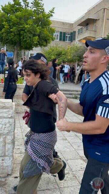 حمله پلیس رژیم صهیونیستی به راهپیمایی حیفا در محکومیت قحطی در غزه