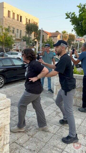 حمله پلیس رژیم صهیونیستی به راهپیمایی حیفا در محکومیت قحطی در غزه