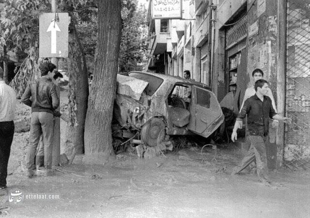 عکسهای منتشرنشده از بزرگترین سیل تاریخ تهران را ببینید! 12
