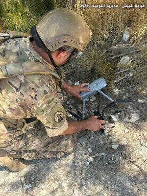 بیانیه ارتش لبنان درباره سقوط پهپاد حامل نارنجک جنگی اسرائیل