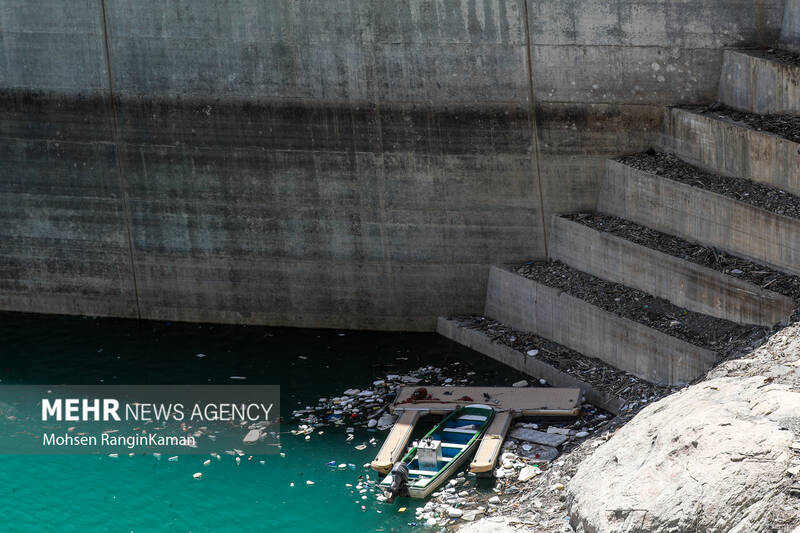 وضعیت بحرانی سد امیرکبیر کرج