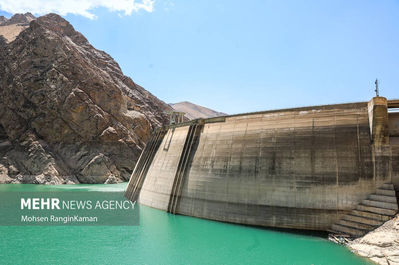 وضعیت بحرانی سد امیرکبیر کرج