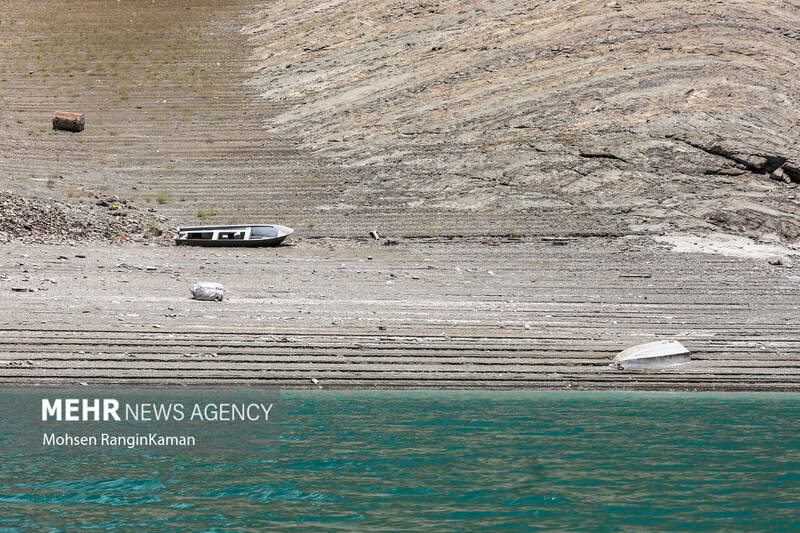 وضعیت بحرانی سد امیرکبیر کرج