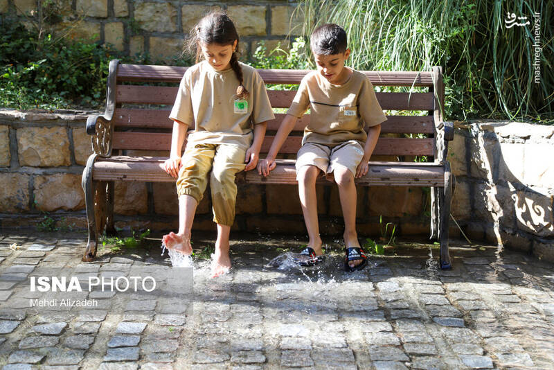 عکس / آبتنی در گرمای تابستان در خراسان شمالی 10