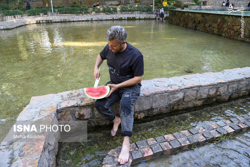 عکس / آبتنی در گرمای تابستان در خراسان شمالی 6