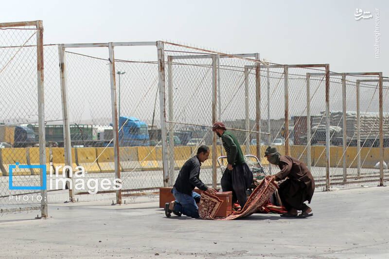عکس / خروج اثاثیه اتباع غیرمجاز افغانستانی از مرز ماهیرود 14