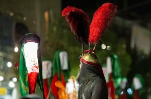 تعزیه ورود نمادین اسرا به شام