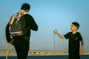 عکس/ آب بنوشید به نیت سقای دشت کربلا