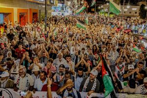 عکس/ تظاهرات گسترده مراکشی‌ها به نشانه همبستگی با غزه