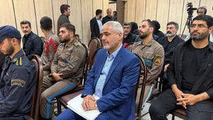 عکس / حضور رئیس کل دادگستری تهران در دادگاه قتل الهه حسیننژاد