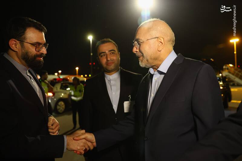 عکس/ ورود قالیباف به ژنو