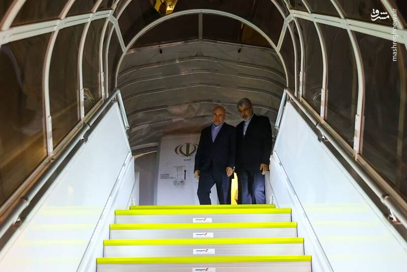 عکس/ ورود قالیباف به ژنو