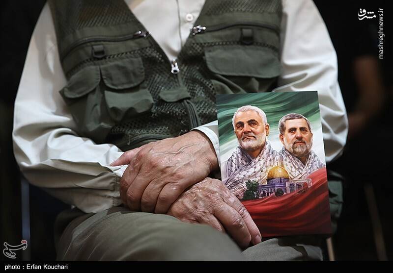 عکس / مراسم سالگرد شهادت اسماعیل هنیه و چهلم سردار ایزدی 23