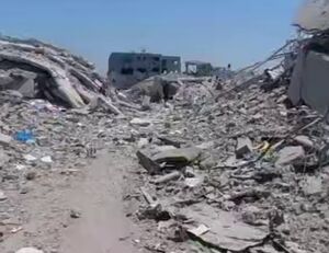 تصاویری از ویرانی گسترده در شهر جبالیا