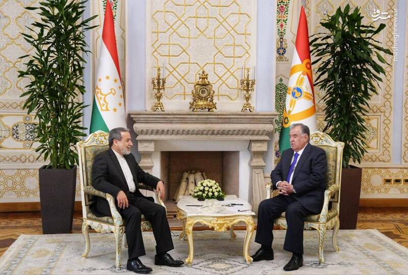 عکس/ دیدار عراقچی با رئیس جمهور تاجیکستان