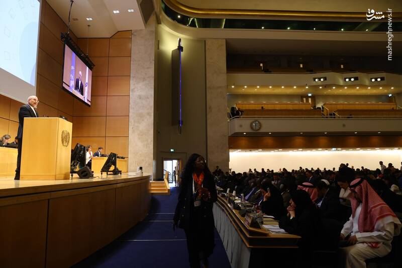 عکس/ سخنرانی قالیباف در ششمین کنفرانس رؤسای مجالس جهان در ژنو