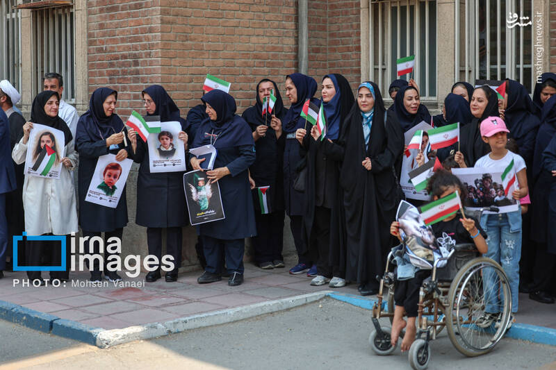 عکس / یادمان شهدای کودک ایران و غزه در بیمارستان امام خمینی (ره) 15